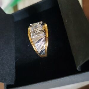Vintage Men's Gold & Silver Ring by JOSEPH ESPOSITO
